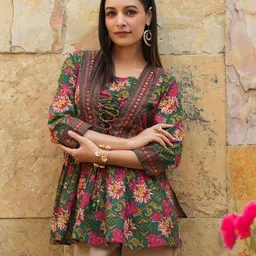 nivedanam Women Printed Viscose Rayon Tunic Kurta-picture-10