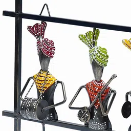 craft tree Purple Musician Handpainted Hanger Set Of 4 Key Holder image 4