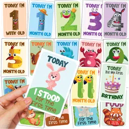 wobbox Baby Monthly Age Milestone Card Greeting Card-picture-13