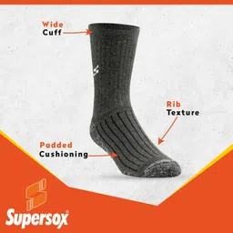 supersox Men Solid Calf Length image 3