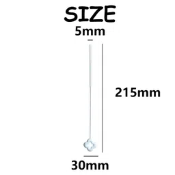 hodaqe 2Pcs Silicone Straw Cleaner Brushes Reusable Brush for Clearing Glass Long Straw Cleaning Brush Non-Slip Handle Soft and Bendable image 4