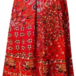 sahaj Women Printed Wrap Around Red Skirt image 2