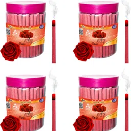 aereoday Rose Dhoop Sticks (Incense Sticks) Pack of 600 gram (150+150+150+150) Fragrance Rose image 1