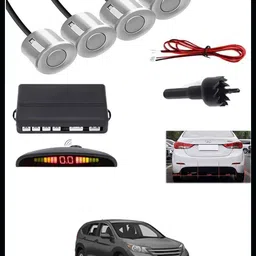 peeps store Car Premium 4 Silver Reverse Parking Sensor-AP25A97 Car Premium 4 Silver Reverse Parking Sensor-AP25A97 Parking Sensor-picture-11