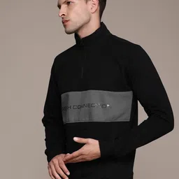 french connection Men Full Sleeve Color Block Sweatshirt image 3