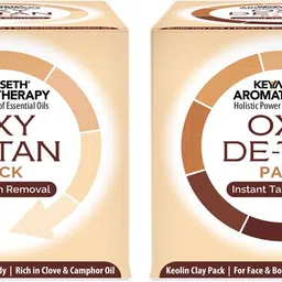 keya seth aromatherapy Oxy De Tan Removal for Glowing&Lighting oil Control, Anti Acne&Pimples Blemishes Pigmentation De Tan pack for Face&Body-No Ammonia & Blech.-picture-18