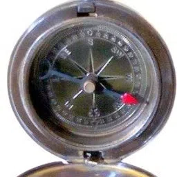 home decor nauticals 2 inch Black Antique Push Button Magnetic Compass Compass image 3