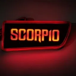 eliteauto Premium Car Reflector (Taiwan Quality) Scorpio Name design Back Bumper Reflector LED Brake DRL/Reflector Light for Scorpio Car Reflector Light image 2