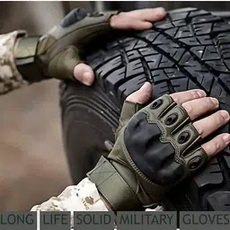 Half Finger Tactical Gloves Military Army Shooting Hunting Riding Gloves-image-6