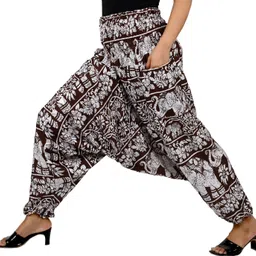 narnari Printed Rayon Women Harem Pants image 4