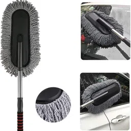 qiisx Wheel Tire Rim Scrub Brush, Car AC Vent Cleaning Brush, Microfiber Duster, Handle Cleaning Duster Brush For Hyundai i20 Active Combo image 5