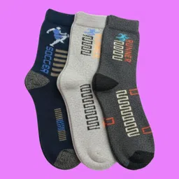 naosucura Men Graphic Print Mid-Calf/Crew-picture-14