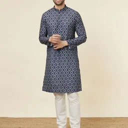 Men Printed Cotton Blend Straight Kurta-image-14