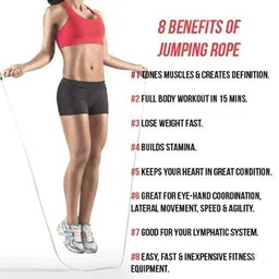 styrkr Speed Jumping Rope Exercise Speed Skipping Rope for criss cross , exercise. Freestyle Skipping Rope image 3