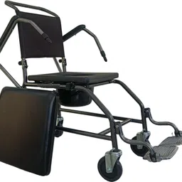 tr Commode Wheelchair with Removable Armrest Manual Wheelchair image 3