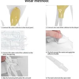 kasha Urine Drainage Bags for Men Urine Bag image 3