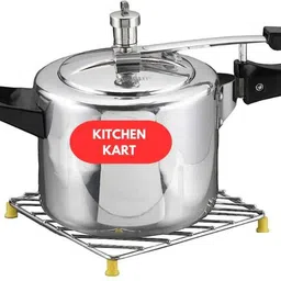 Utensil Kitchen Rack Kitchen Kart Combo- 2 Heat Resistant Cooker Stand. HOT Pan Stand Steel image 3