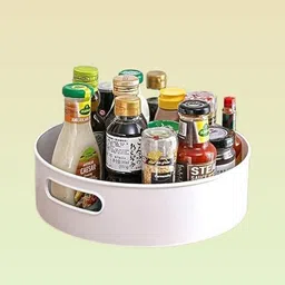 fvaynfe Plastic complete rotation Turning Caddy Organizer – Indoor & Pantry Storage Basket-picture-39