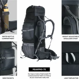trawoc PEAKPRO 75L Travel Backpack for Hiking Trekking Bag Camping Rucksack - 75 L image 5