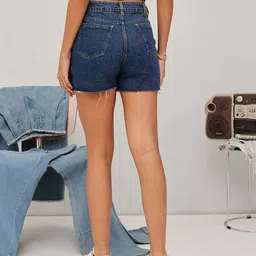 street9 Women Solid A-line Blue Skirt image 3