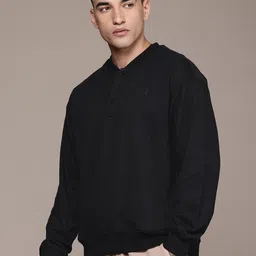 roadster Men Full Sleeve Solid Sweatshirt image 2