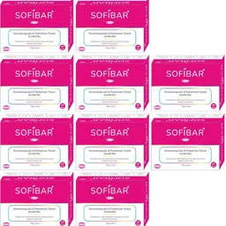 sofibar Syndet Bar With Skin Friendly pH 5.5 (Pack of 10)-picture-12