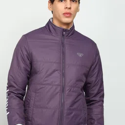 Men Solid Quilted Jacket-image-42