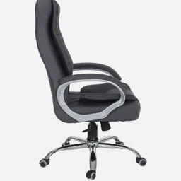 ardasinterior Vienna High Back Fabric Executive Chair in Grey Colour Fabric Office Adjustable Arm Chair image 5