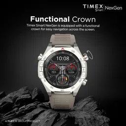 TIMEX Smart NexGen, AMOLED Display, Functional Crown, Bluetooth Calling Smartwatch image 5