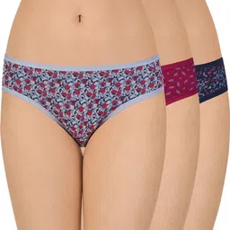 Pack of 3 Women Hipster Multicolor Panty-image-1