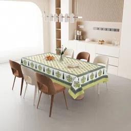 qayma Cotton 6 Seater Printed Table Cover image 3