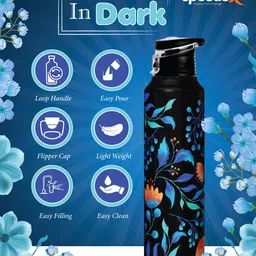 speedex Stainless Steel Water Bottle for fridge School Gym Yoga Home office Boys Girls 1000 ml Bottle image 4