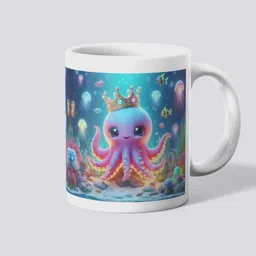 makekart Magical Ocean Life | Glowing Baby Octopus Print | Ceramic Coffee Mug-picture-32