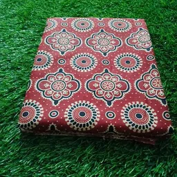 kuthampully Unstitched Pure Cotton Kurta Fabric Printed image 5