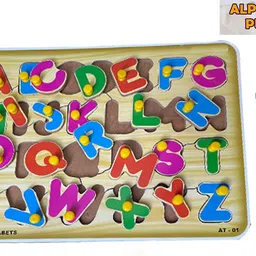 blue seed 3D Alphabet AtoZ Learning Letter puzzle Board Game For Play&Fun Learning Toy image 3