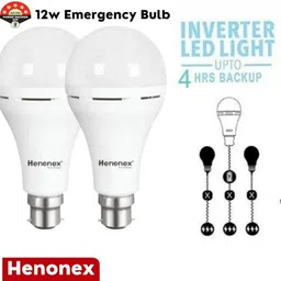Rechargeable LED Bulb Pair 2 – Auto Switch-On Backup Lights 2 hrs Bulb Emergency Light-image-80