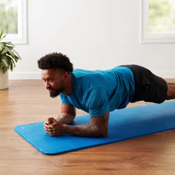eneraa “Premium EVA Yoga Mat for Workout, Gym & Meditation – Non-Slip, 4 mm, Blue” Blue 4 mm Yoga Mat-picture-35