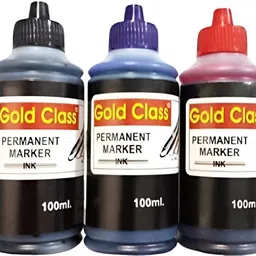 goldclass Permanent Marker Ink (Red, Black, Blue) 100ML Each | Easily refillable-picture-12