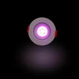 d'mak LED Ceiling COB Spot Light - 3 Watt - Round - Pink (Pack Of 04) | 3w cob Light || led Lights for Decoration | Recessed Ceiling Light Ceiling Lamp image 2