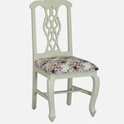 amberville from pepperfry Versaille Solid Wood 6 Seater Dining Set In Tulip Finish With Bench image 5