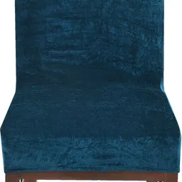prabhnoor Velvet 1 Seater Chair Plain Cover image 2