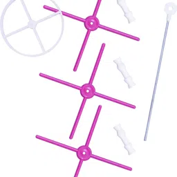 abirami kitchens Pink-360 Degree Rotating Bangle Holder | Jewellery Organizer for Wardrobe Jewellery Organizer image 4