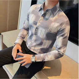 galteswar fashion Men Regular Fit Printed Spread Collar Casual Shirt image 4