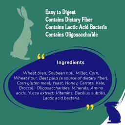 Petslife Premium Rabbit Food, 1kg Vegetables & Honey Flavor Vegetable 1 kg Dry All Life Stages Rabbit Food image 4