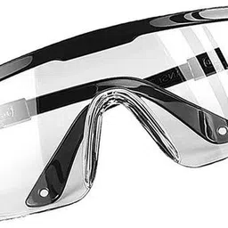 magnum Safety Lab Eye Protector Clear Protective Glasses UV Black (Pack of 1) Blowtorch, Laboratory, Power Tool, Welding, Wood-working Safety Goggle image 2