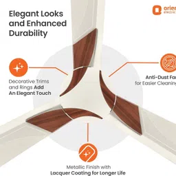 orient electric Orient Wendy with 2 Year Warranty Anti Dust 1200 mm Ceiling Fan image 5