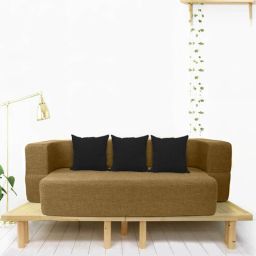 usha shriram Addo 14 Inch Foam (72x44) In Beige Colour Queen Size Sofa Cum Foldable Mattress-picture-30