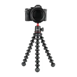 JOBY JB01507-BWW 30.5cm Adjustable Tripod for Camera (360 Degree Panning Bed, Black) image 4