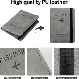 yesviya Leather Travel Passport Holder Cover – Stylish Multi-Colour Passport Wallet & Document Organizer for Men & Women – Travel Case for Cards, ID, Tickets Travel Accessories 3 image 3