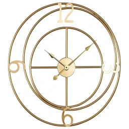 creator handicrafts Multicolour Designer Metallic Wall Clock image 3